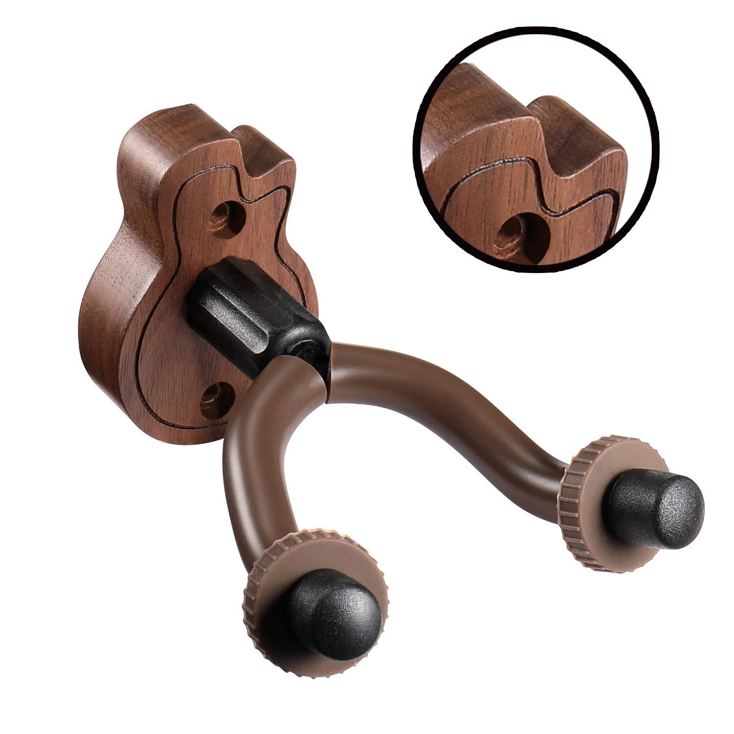 

Promotion! PUNK Guitar Wall Hanger Hand Guitar Holder Adjustable Guitar Wall Mount Stand for Acoustic and Electric Guitars Bla
