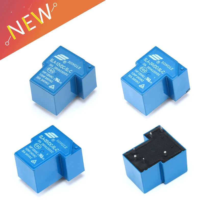 

5pcs/lot Power Relay SLA-05VDC-SL-C SLA-12VDC-SL-C SLA-24VDC-SL-C 5V 12V 24V 6Pin PCB Relay 30A New Original