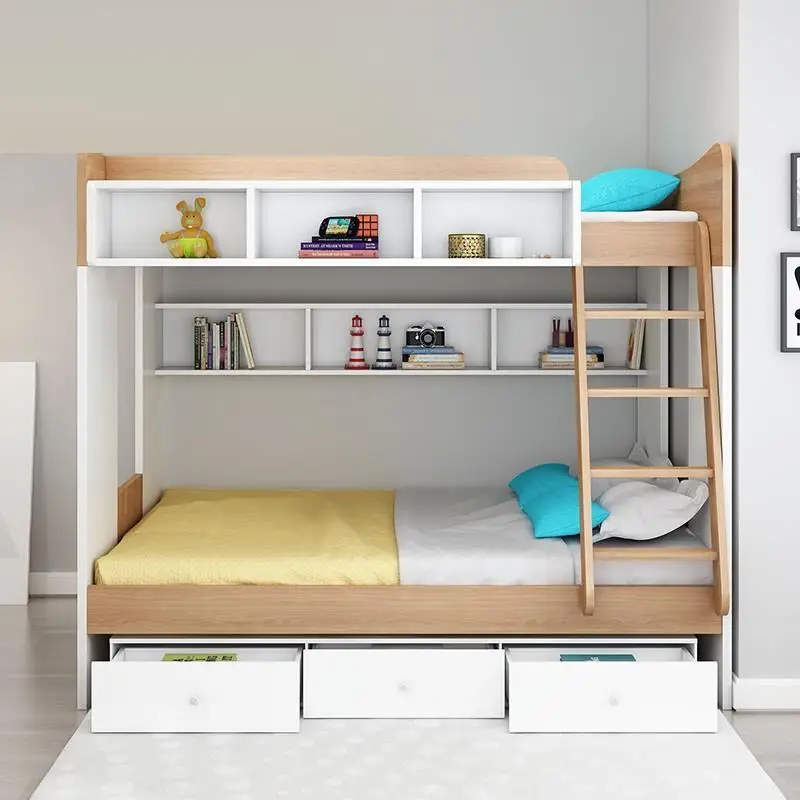 Letto هل مجموعة Mobili مضاءة الشقي الحديثة قورتو واحدة Ranza غرفة نوم الأثاث كاما Moderna Mueble دي Dormitorio سرير طبقي مزدوج