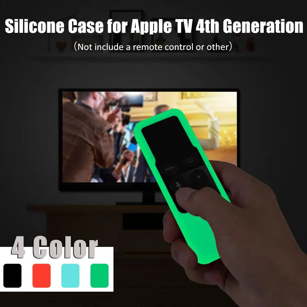 Защитный чехол для Apple TV 4K 4 го поколения Siri силиконовый с дистанционным