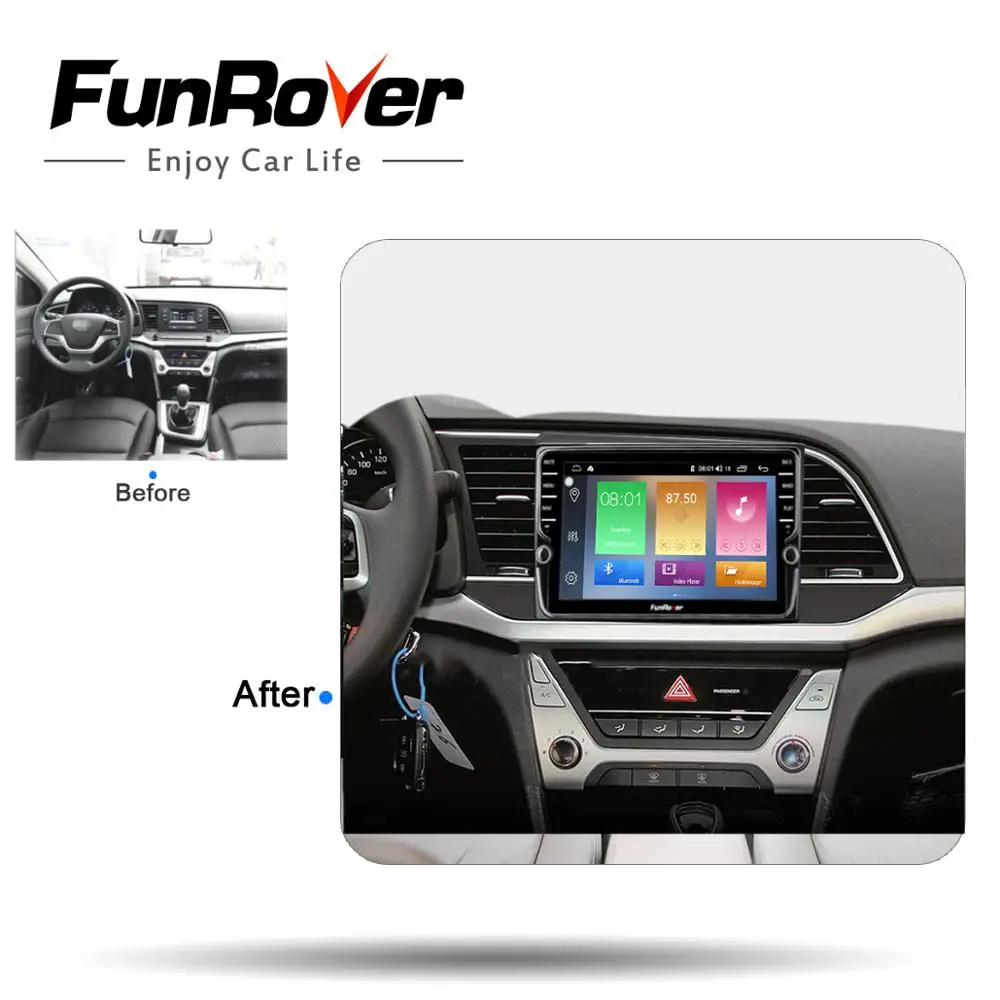 Top Funrover Octa core android 9.0 2 din car dvd multimedia player For Hyundai Elantra 2016 2017 stereo radio gps DSP 4G RAM 64G ROM 2 Top Funrover Octa core android 9.0 2 din car dvd multimedia player For Hyundai Elantra 2016 2017 stereo radio gps DSP 4G RAM 64G ROM 2
