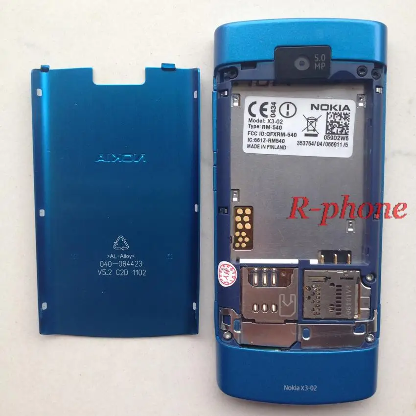 Оригинальный мобильный телефон Nokia X3 02 3G четырехдиапазонный WiFi 5 Мп разблокирован