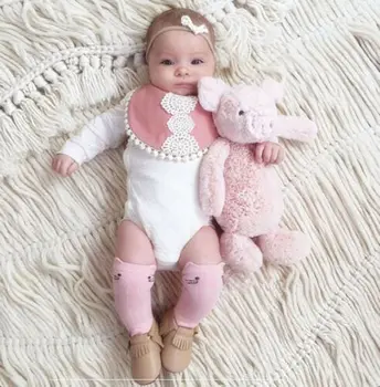 

Newborn Toddler Kids Stock Baby Girls Knee High Cotton Long Socks Leg Warmer