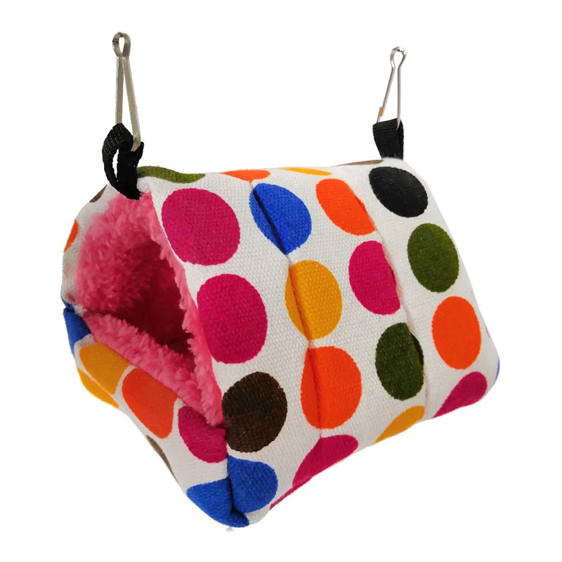 

Cute Small Animal Cages Pet Rabbit Hamster House Bed Rat Qquirrel Guinea Winter Warm Hanging Cage Hamster Nest