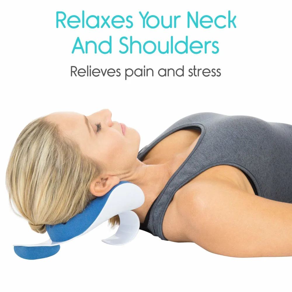 Удобная подушка для шеи, массажер для расслабления плеч, подушка для поддержки, приспособление для снятия напряжения, мягкая губка, расслабляющая мышечную подушку