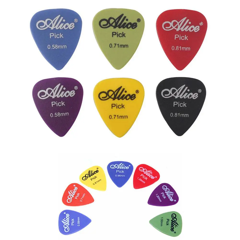 100 Pcs Acoustic Electric Guitar Bass Non slip Matte Picks Colorful Mix