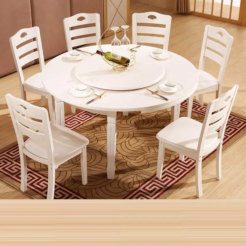 Set Dinning Eettafel Tavolo De Salle A Manger Moderne Meja Makan Esstisch Wooden Round Desk Mesa Comedor Bureau Dining Table