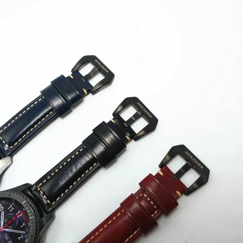 22mm Genuine Leather with big buckle Watch Band strap For samsung galaxy watch 46mm gear s3 huawei watch 2 pro huami 22mm Genuine Leather with big buckle Watch Band strap For samsung galaxy watch 46mm gear s3 huawei watch 2 pro huami