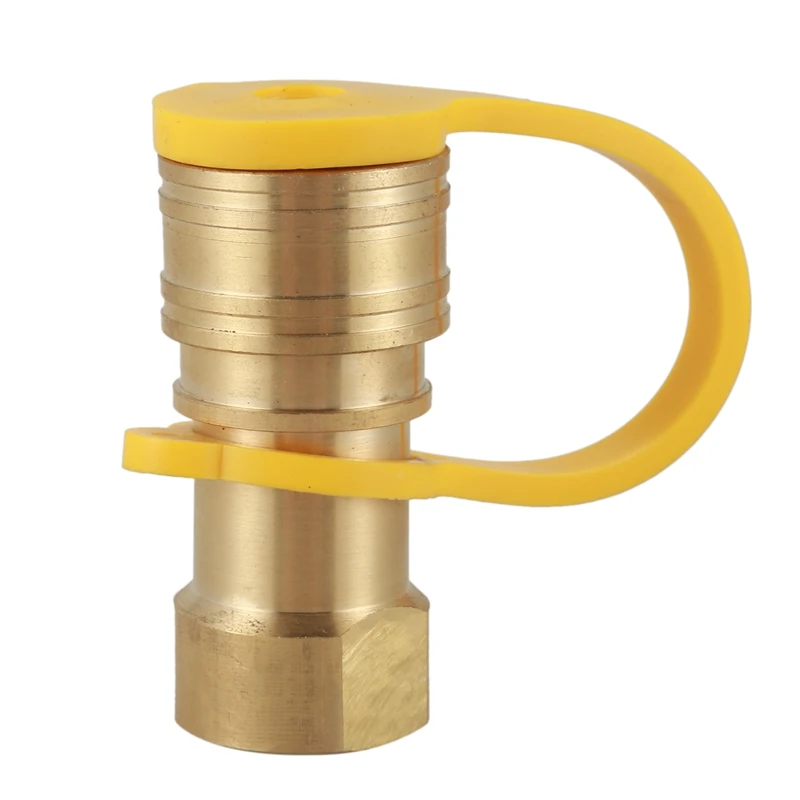 

New Natural Gas Quick-Connect Fitting 3/8Inch Female Pipe Thread x 3/8Inch Male Flare Quick Connect Disconnect for Natural Gas