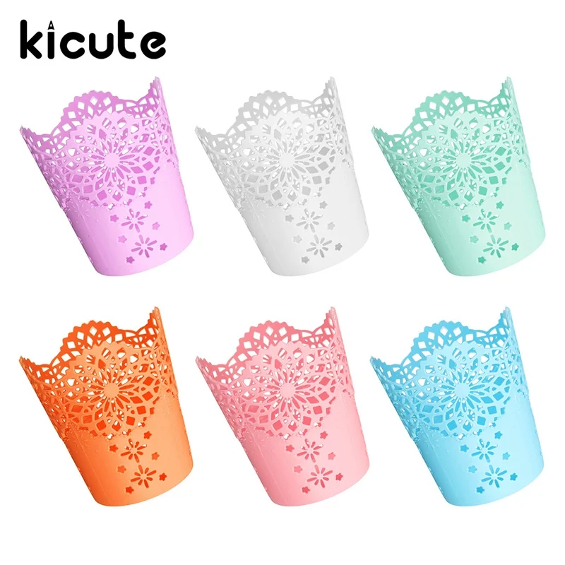 Забавный карандаш Kicute конфетных цветов пластиковый держатель для ручек макияжа