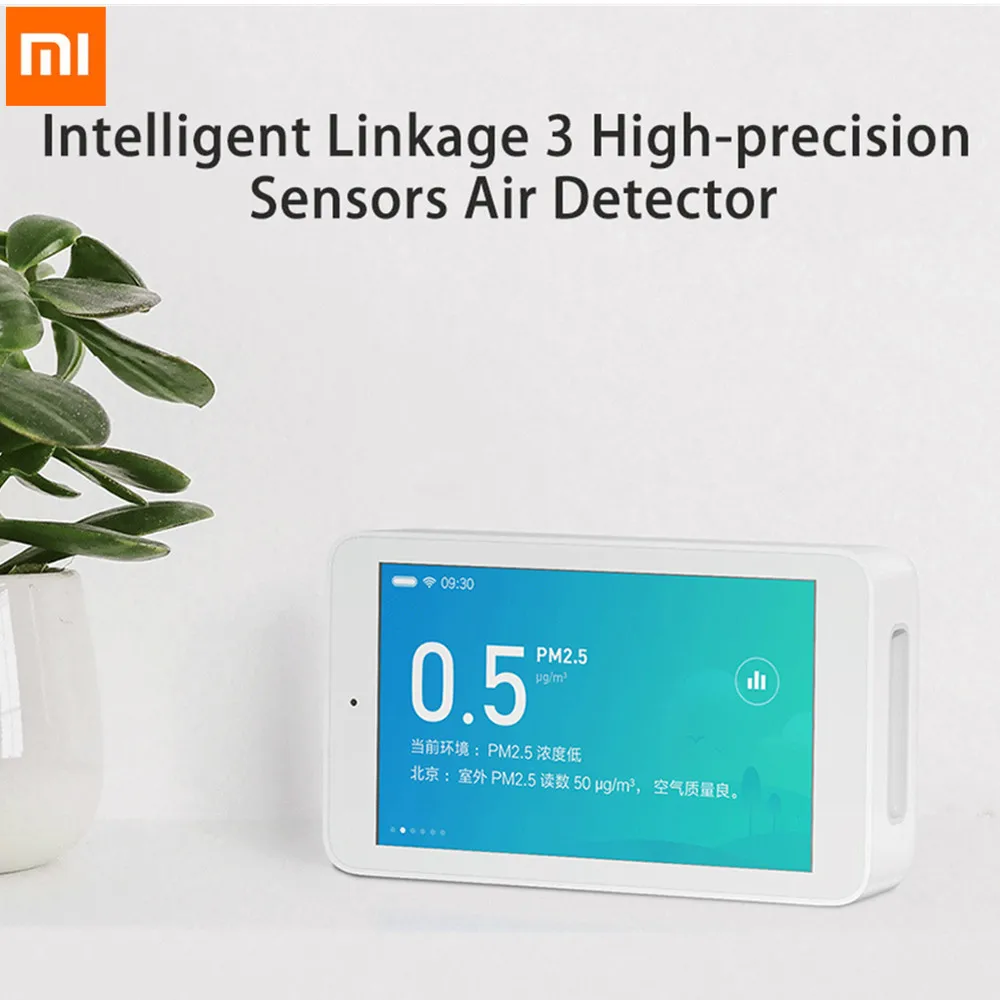 

Original Xiaomi Mijia Air Detector High-precision Sensing 3.97inch Touchscreen USB Interface PM2.5 Tester CO2a Humidity Sensor