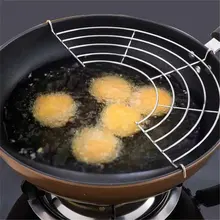 Нержавеющая сталь слив масла стойки кастрюля с выпуском пара жарки сетчатая мыльница отверстие для слива масла сетки кухонный инструмент