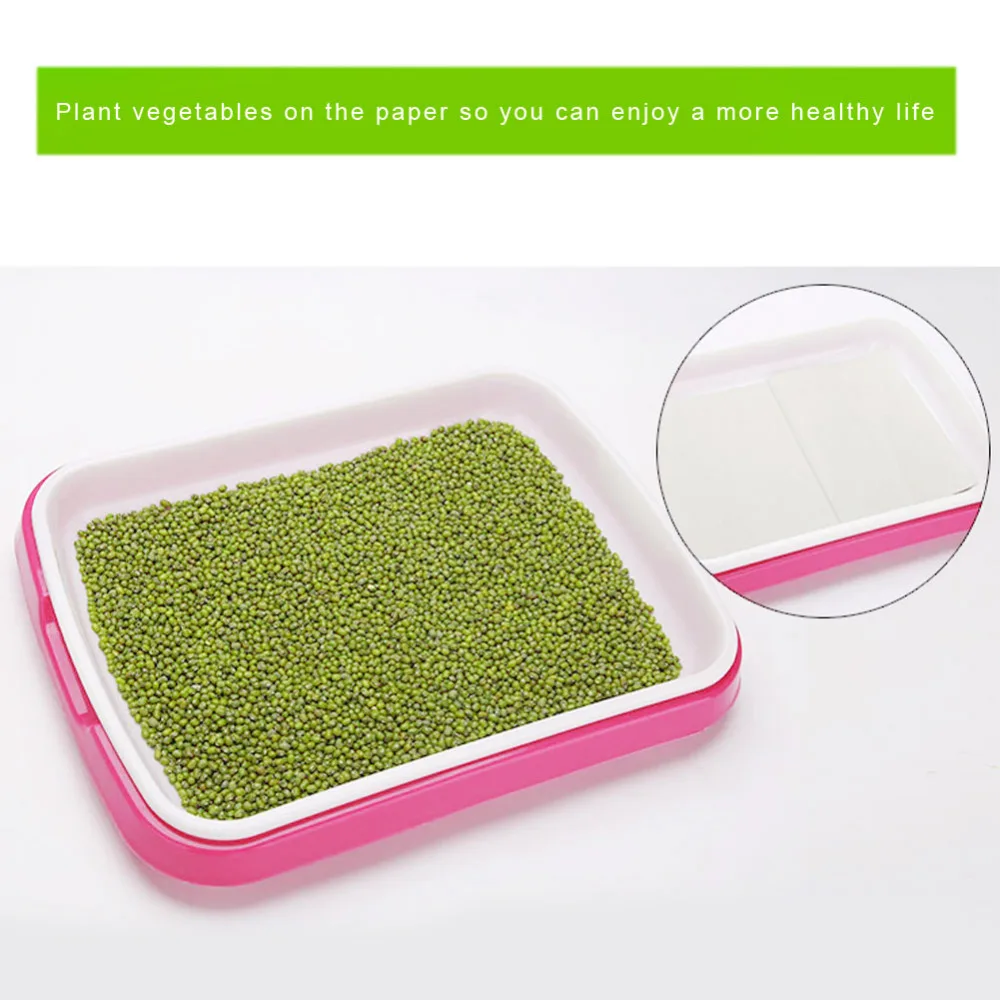 

Durable Hydroponics Basket Nursery Tray Seed Nursery Pot Flower Plant Seed Germination Tray Grow Box Vegetable Seeding Tray Case