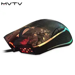 MVTV M625 Проводная Мышь Регулируемый Точек на дюйм с красочной RGB Light 750/1250/1750/2500/4000/8000 Точек на дюйм компьютер Мышь