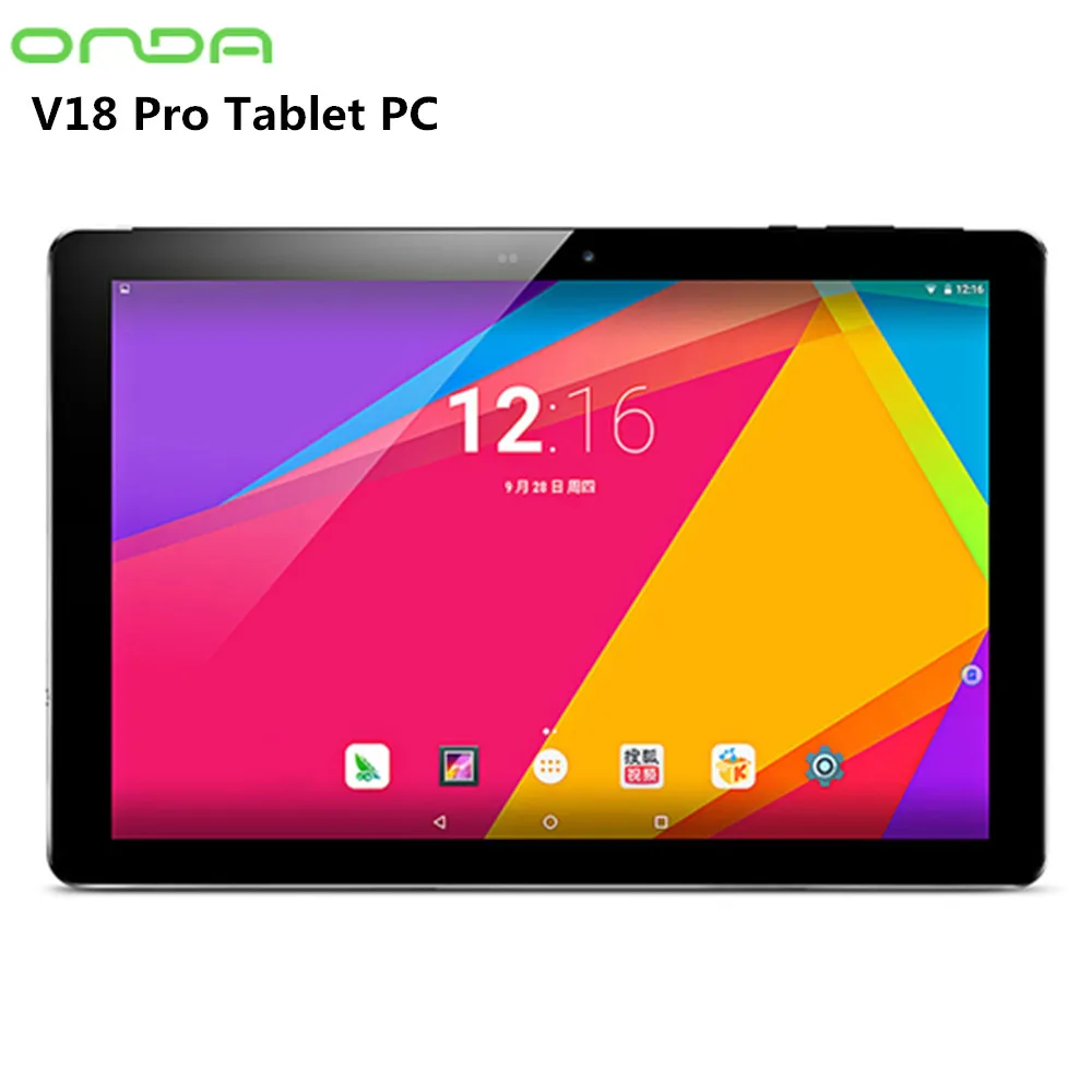 Onda V18 Pro Android 7,1 Tablet PC 10,1 дюймов Allwinner A63 4 ядра 1,8 ГГц Планшеты 3 GB Оперативная память 32/64 GB Встроенная память 2.0MP 5.0MP двойной Камера