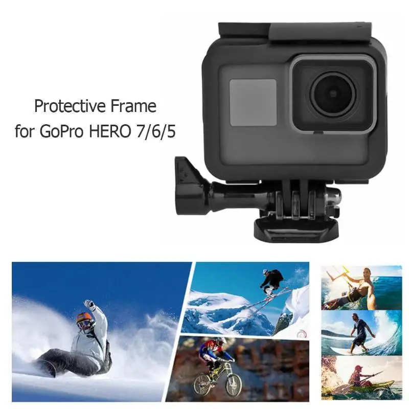 Защитная рамка для экшн камеры защитный чехол GoPro HERO 7 6 5 черный аксессуар|Чехлы