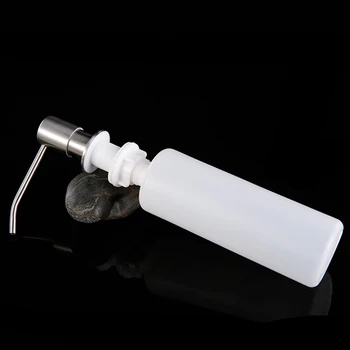 

Pro Bathroom Refillable Bottles Deck Mounted Hand Soap Dispenser Stainless Steel Liquid Soap Bottle Kitchen Accessories Dropship