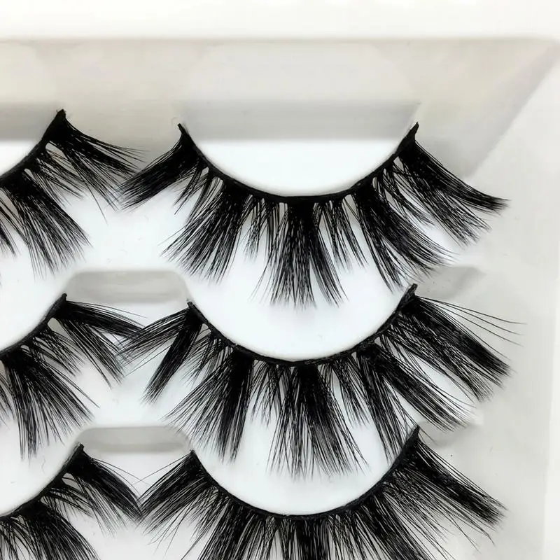 12 Pairs Faux 3D Mink Wimpers Natuurlijke Lange Valse Wimpers Dramatische Volume Fake Lashes Make Uitbreiding Wimpers