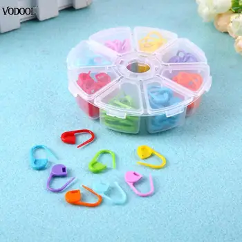 

104pcs/Box 8 Colors Knitting Accessories Plastic Crochet Locking Stitch Markers Sewing