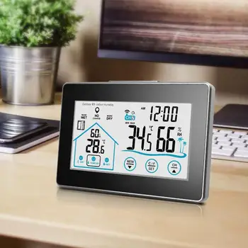 

New Wireless Weather Station with Forecast Temperature Humidity Snooze Thermometer Hygrometer Clock FBE3
