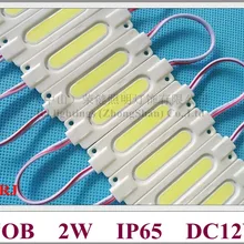 Впрыска COB Светодиодный модуль светильник водонепроницаемый светодиодный светильник задний светильник DC12V 2 Вт 1 светодиодный COB IP65 CE ROHS 70 мм* 20 мм* 3 мм алюминий+ ABS