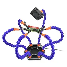 Многофункциональный инструмент для пайки рук с 6 гибкими рукоятками для печатной платы, паяльная сборка, ремонтная станция