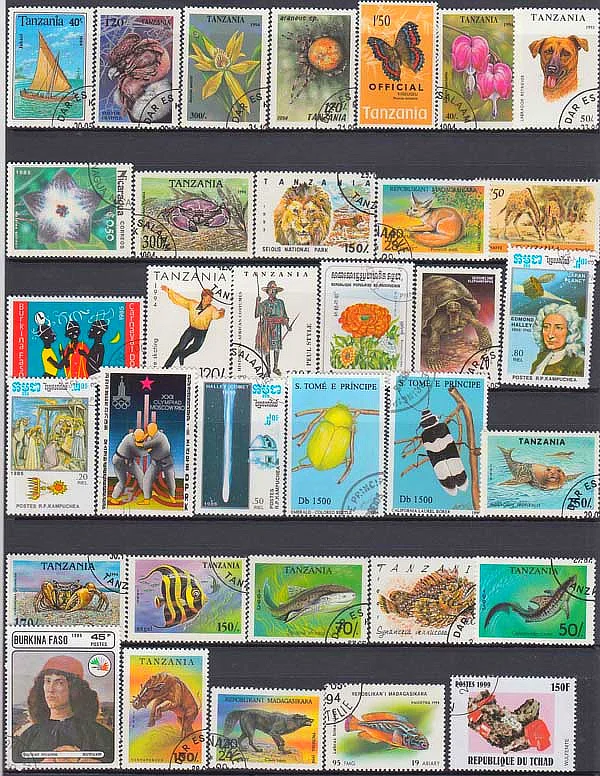 50pcs/lot Random All Different From Many Countries No Repeat Unused