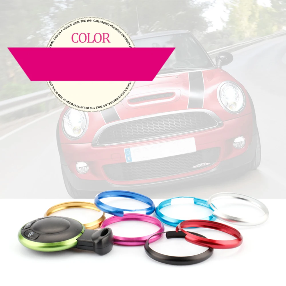 Декоративное кольцо для автомобильного ключа из сплава обшивка ключей Mini Cooper R55