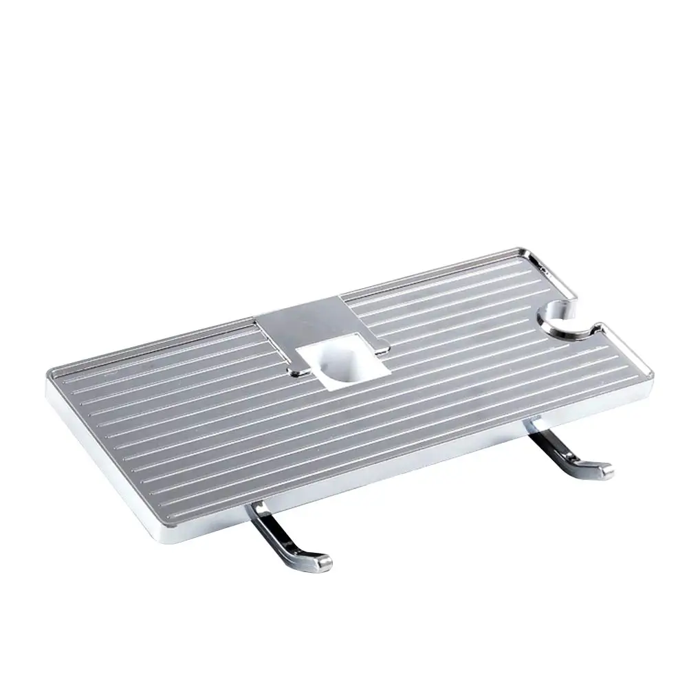 

1pc Caddy Shower Bar Shelf with Buckle Storage Combo Organizer No Drilling Rustproof Shower Tray Basket for Bathroom Accessories