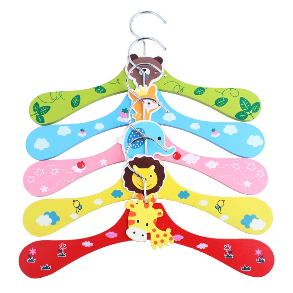 

Pet Dog Clothing Hangers Animal Design Wooden Pet Clothes Hangers Cute and Durable Cat Clothes Hangers(Random Color)