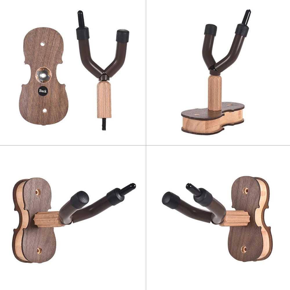 Acheter Support mural pour violon, violon, alto, crochet, support d'arc,  coussin en caoutchouc, Base en bois