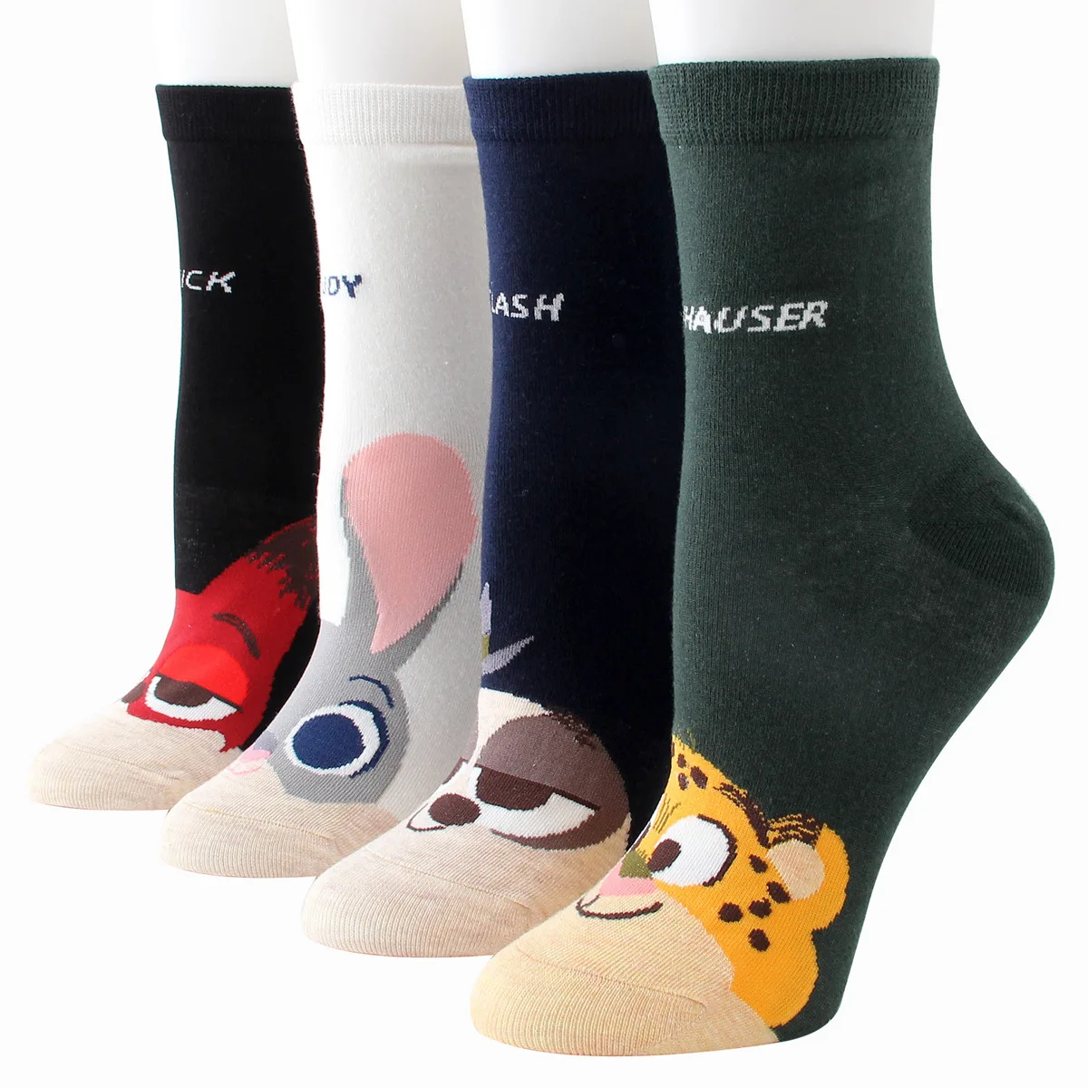 

Fashion Cartoon Hosiery Harajuku Style Women Socks Ankle Cute Happy Fox Rabbit Sloth Female Casual Comfoable Funny Socks Cotton