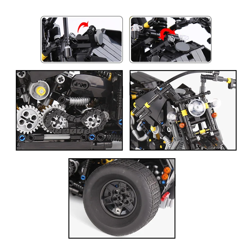 680+ City technic Motorcycle Building Blocks Machinery toys racing Motorbike sets models kits brick Gift Compatible Legoing 680+ City technic Motorcycle Building Blocks Machinery toys racing Motorbike sets models kits brick Gift Compatible Legoing