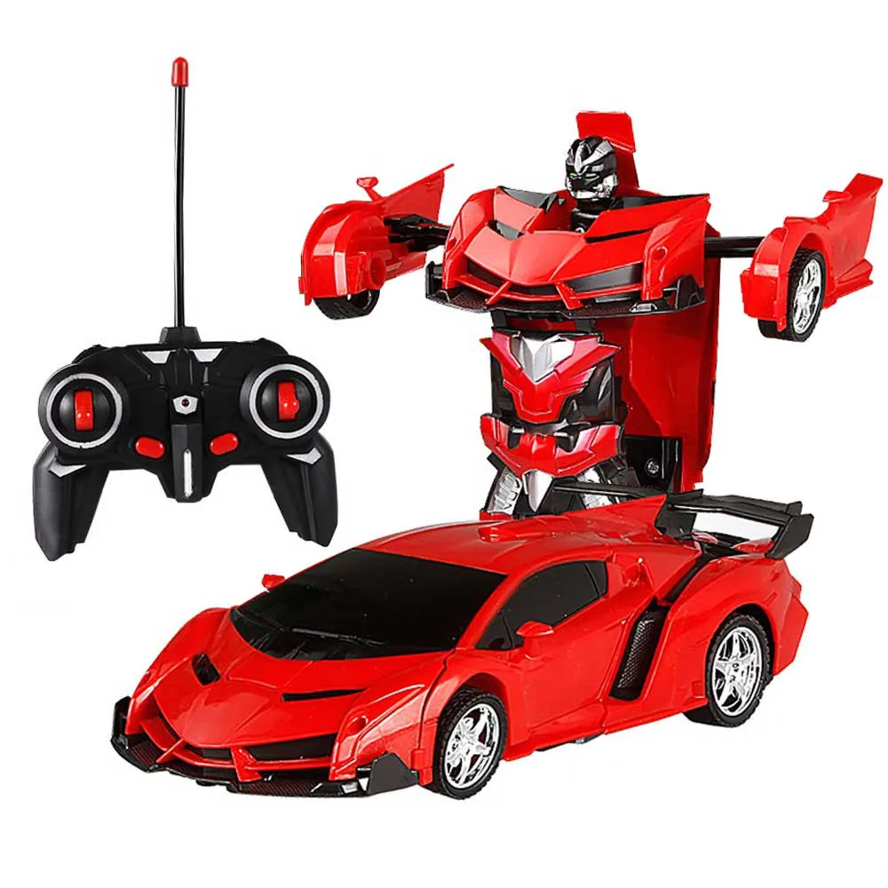 

Remote Control One-key Automatic Transform Robot Deformation Car Toys Plastic Model Funny Action Figures For Boys Gifts Kid