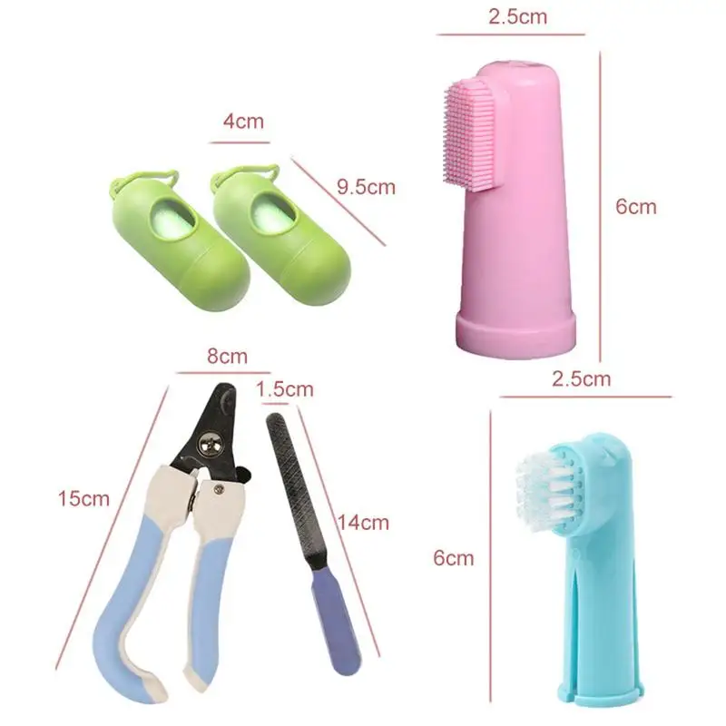 Pet Dog Cleaning Care Set Of 10 Perfect Pet Cleaning Beauty Set Colors Random Easy Carrying And Storage