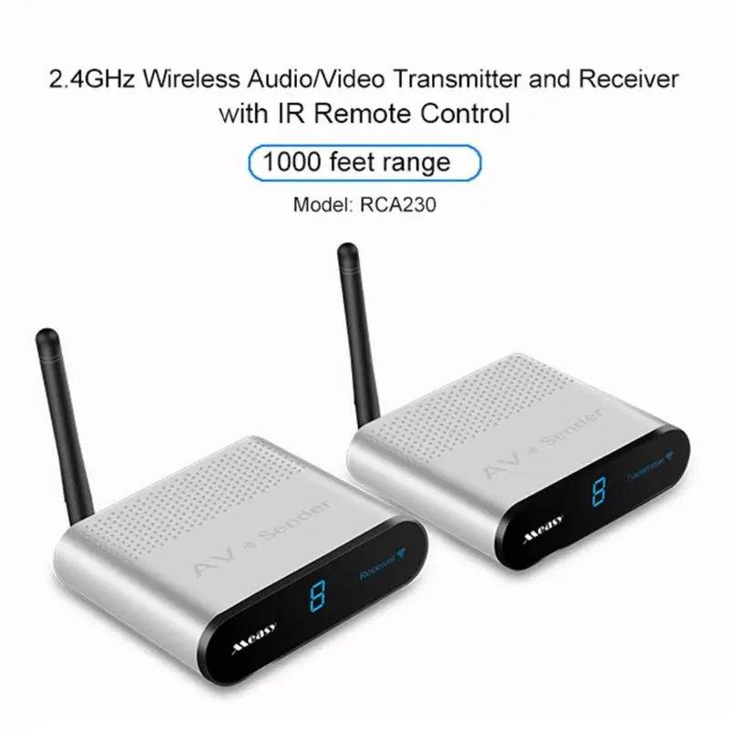 

EU/US AV240 Wireless AV Sender And Transmitter Receiver 400M Wireless Audio Video Signal SD AV With IR Remote Adapter for Tv Box