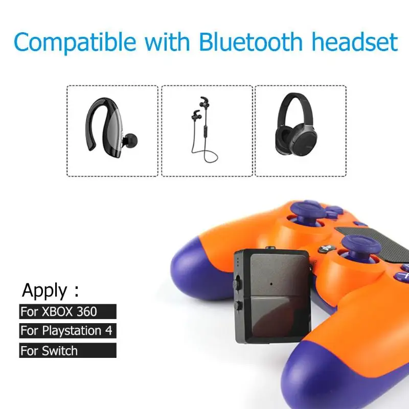 

Portable 3 in 1 Wireless Bluetooth Audio Adapter 3.5mm Jack for PS4/Xbox One/Nintend Switch Game Console