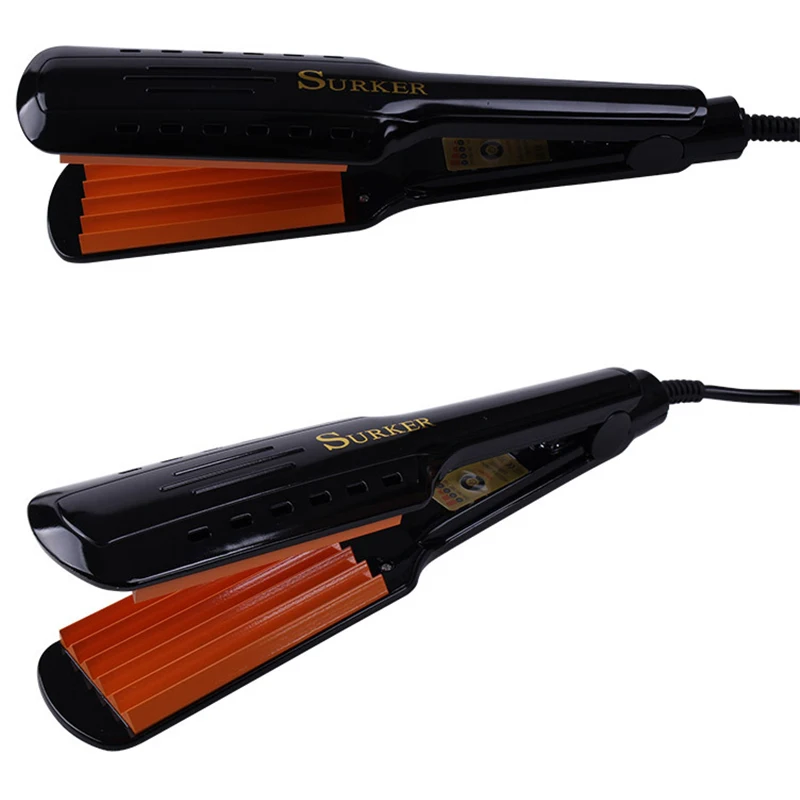 Бигуди Surker Sk-9201, профессиональные щипцы, Керамические Гофрированные щипцы для завивки волос, стайлер для волос, электрическая гофра, волнистые волосы, штепсельная вилка европейского стандарта