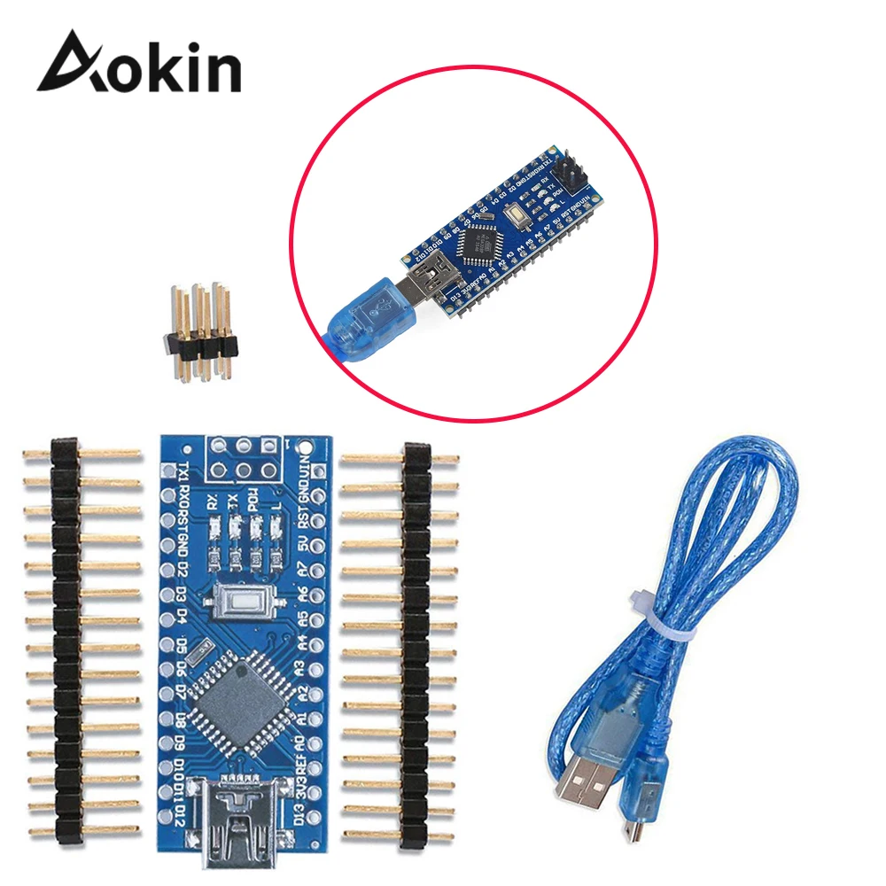 Nano Mini USB с Загрузчиком совместимый контроллер 3 0 Для Arduino CH340 драйвер v3.0 16 МГц ATMEGA328P
