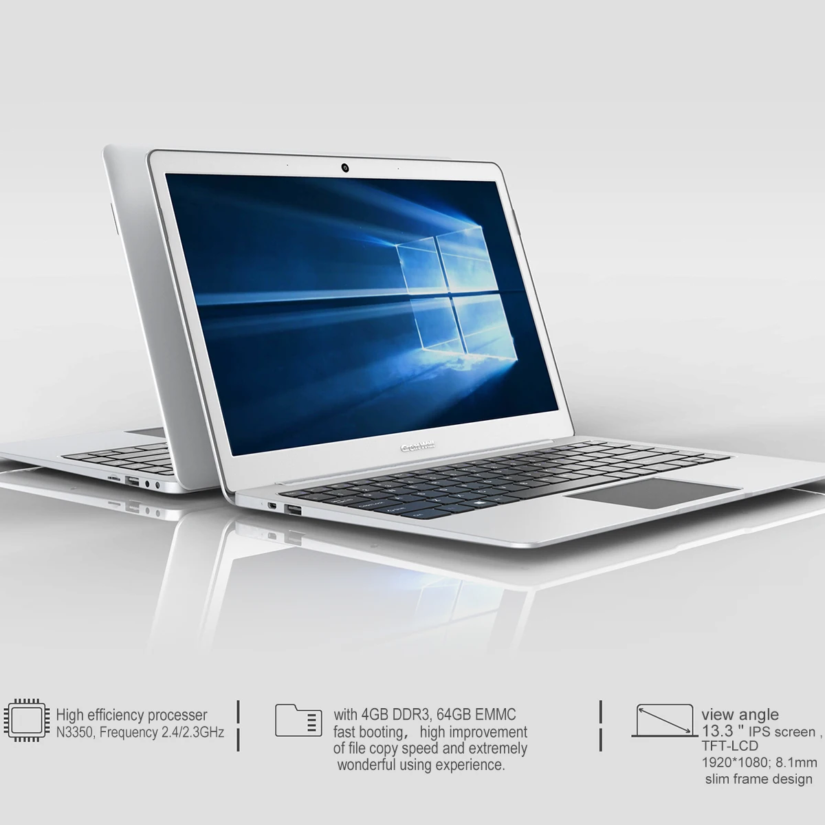 Great Wall 13 3 &quotноутбуки Windows 10 Intel Celeron N3350 2 4 GHz GB Оперативная память 64 Гб Встроенная 37 W