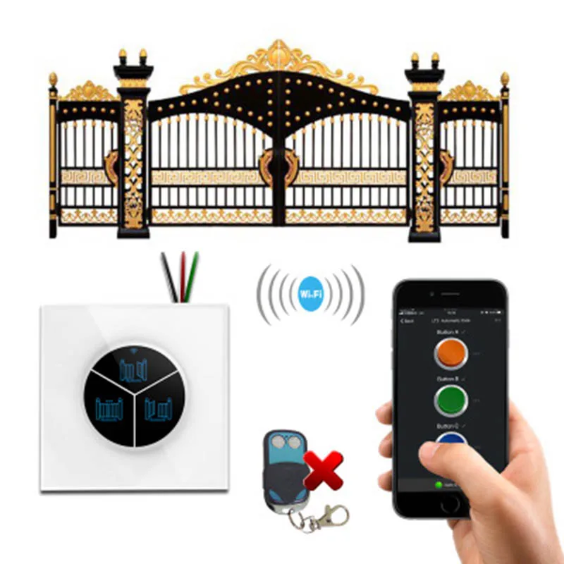 

Universal Smart Wireless WIFI Garage Door Opener Remote Control Switch Panel Kit