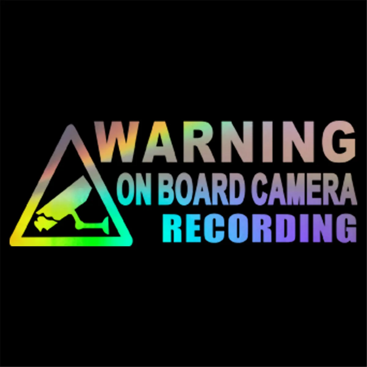 

Warning On Board Camera Recording Car Window Truck Auto Vinyl Sticker Decor Gift