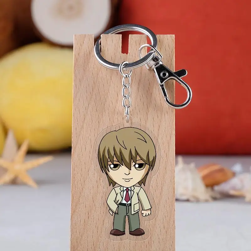 Брелок для ключей Death Note Chians Chibi Yu Gi Oh Мультяшные двусторонние акриловые