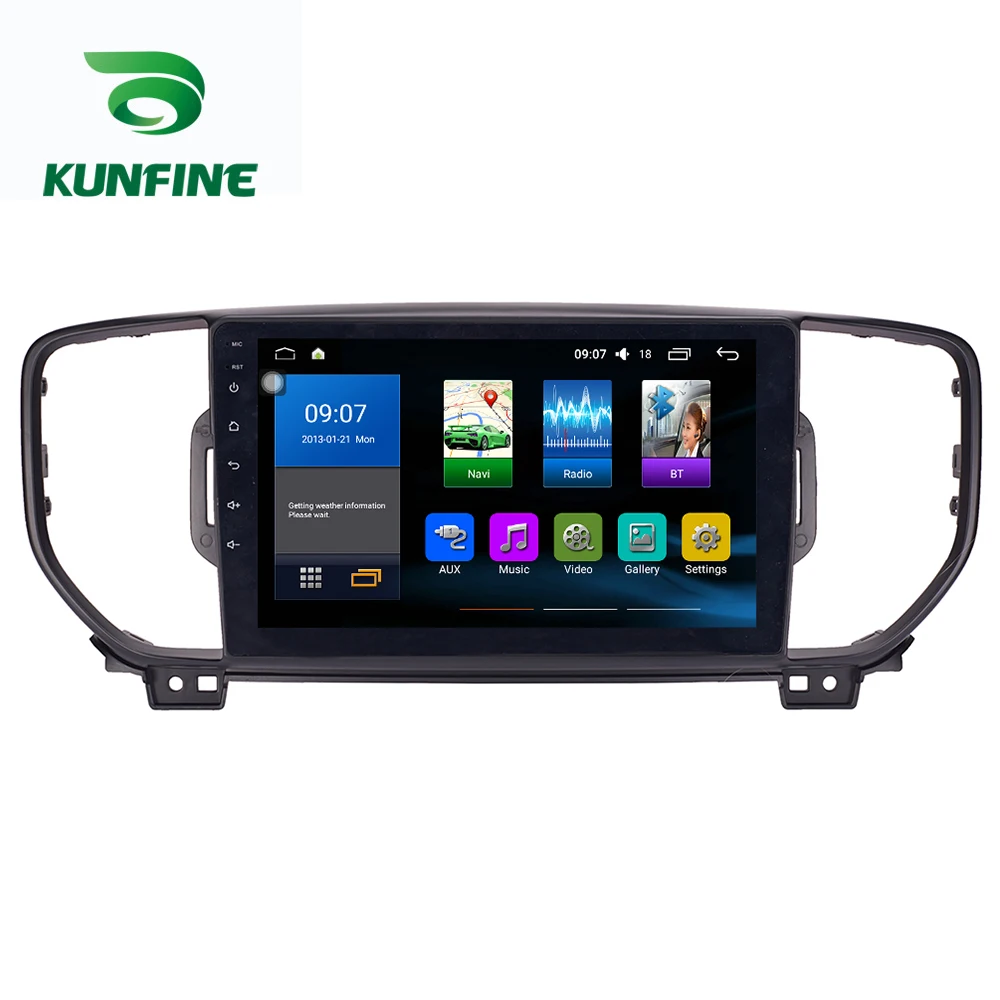 Восьмиядерный 1024*600 Android 8 1 автомобильный DVD GPS навигационный плеер Deckless стерео для