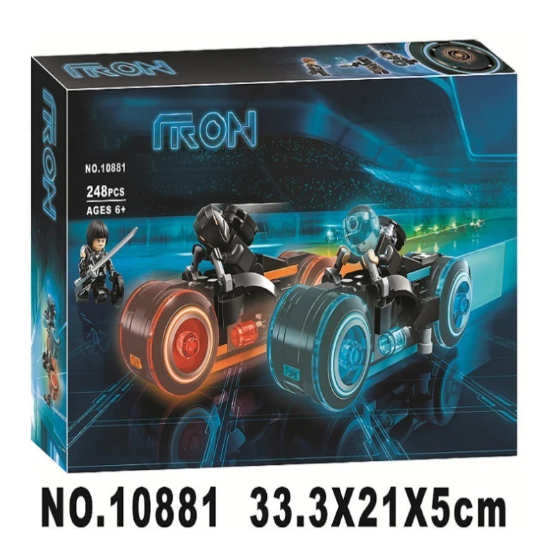 

BELA 10881 Ideas TRON Legacy Light Cycles Model Building Blocks Enlighten Action Figure Toys For Children Compatible Legoings