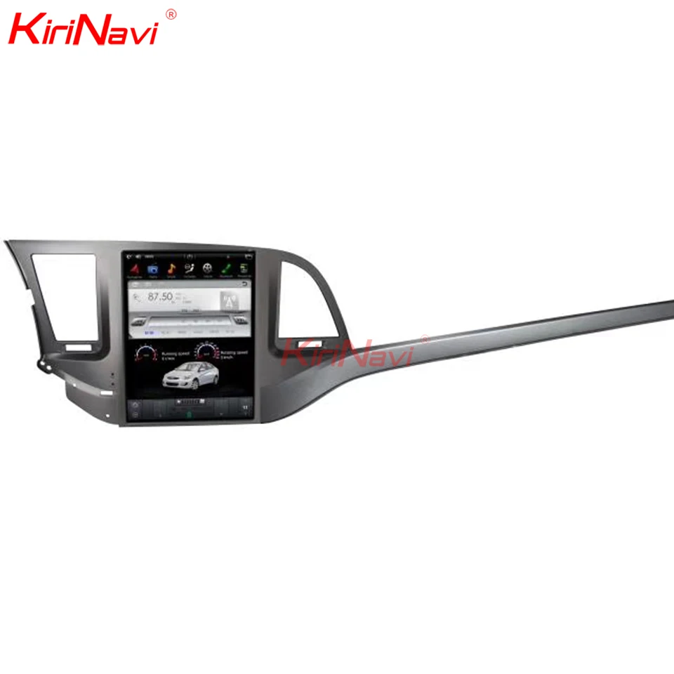 Excellent KiriNavi Vertical Screen Tesla Style 10.4" Android 8.1 Car Radio For Hyundai Elantra Auto GPS Navigation Car Dvd Player 2016+ 4G 5