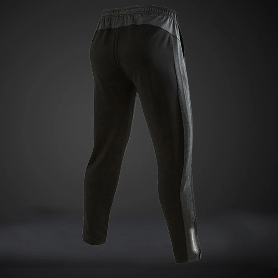 BESGO для мужчин боковой молнии Светоотражающие полосы Спортивные штаны карман шнурок свободные быстросохнущая дышащая фитнес тренажерный