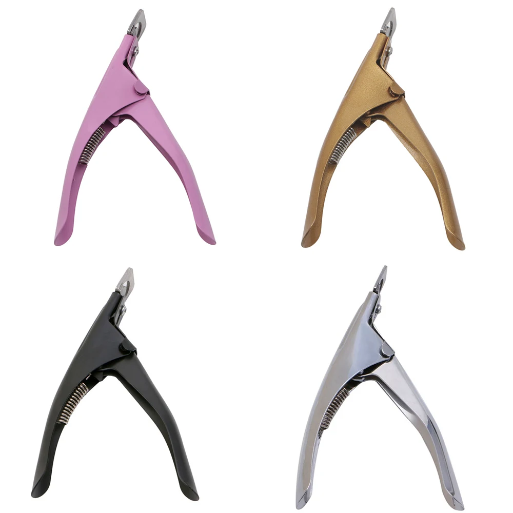 

New U-shaped nail scissors Word cut Fake nail clipper Pro Cutting Manicure tool nail art tool cuticle scissors nails accessoires