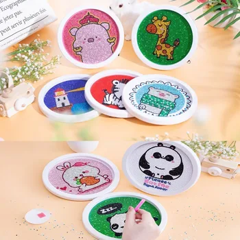 

Huacan Special Shaped Diamond Painting Cartoon 5D DIY Diamond Embroidery Picture Rhinestone Children Painting With Frame 15x15cm