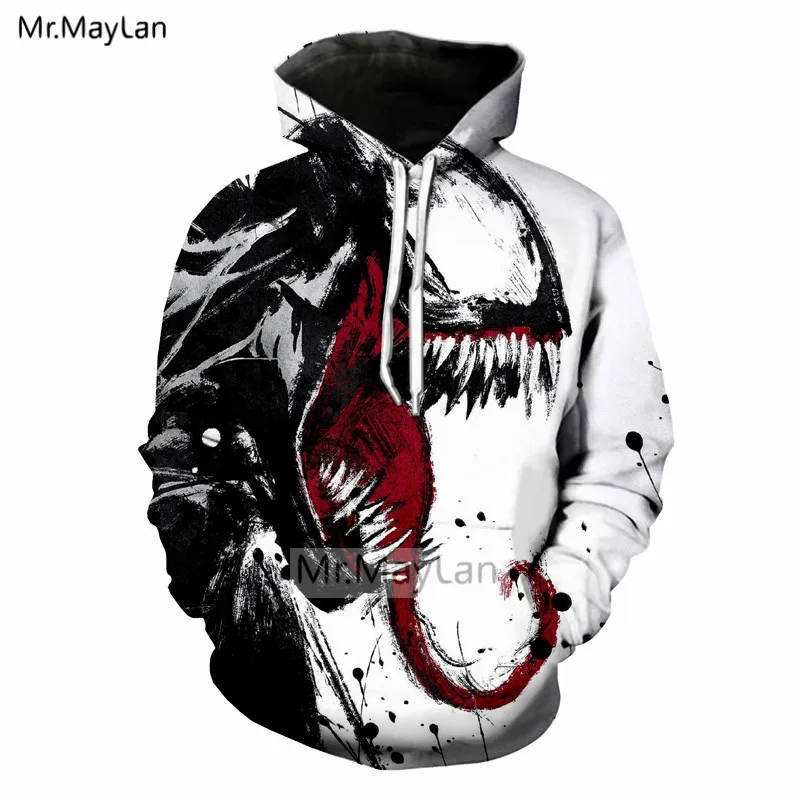 

Cool 3D Print Movie Horror Venom Streetwear Jackets Men/Women Punk Hoodie Hood Sweatshirts Boys Modis Tracksuits Clothes moletom